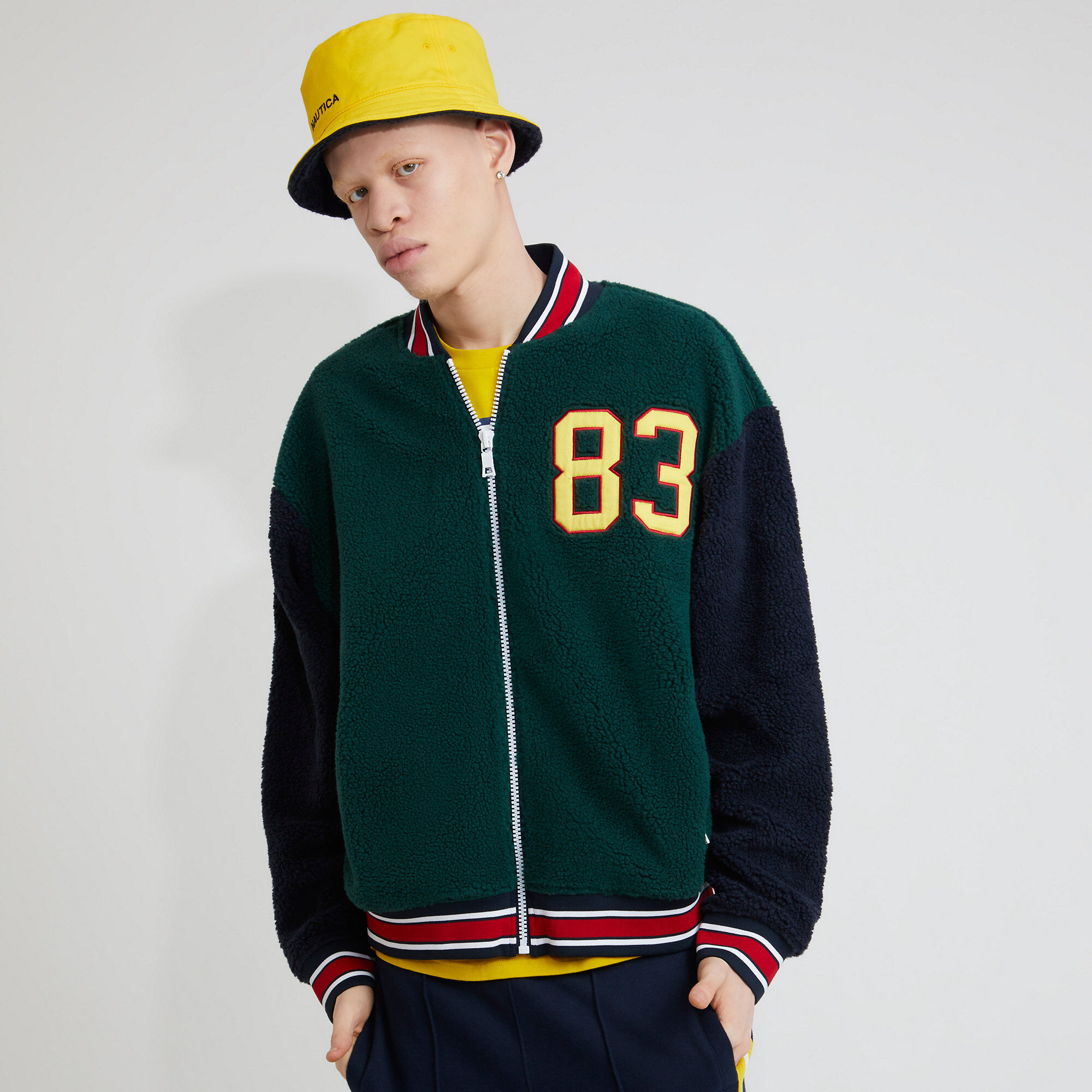 The Lil Yachty Collection by Nautica Bomber Jacket,Evergreen,large