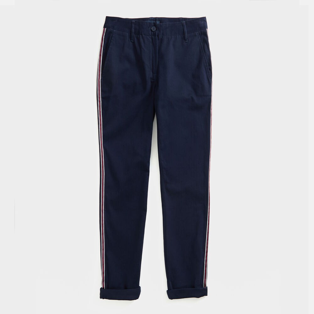 SIDE STRIPE CHINO PANTS,Stellar Blue Heather,large