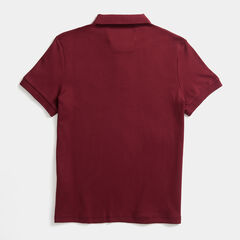 SLIM FIT INTERLOCK POLO,Zinfandel,large