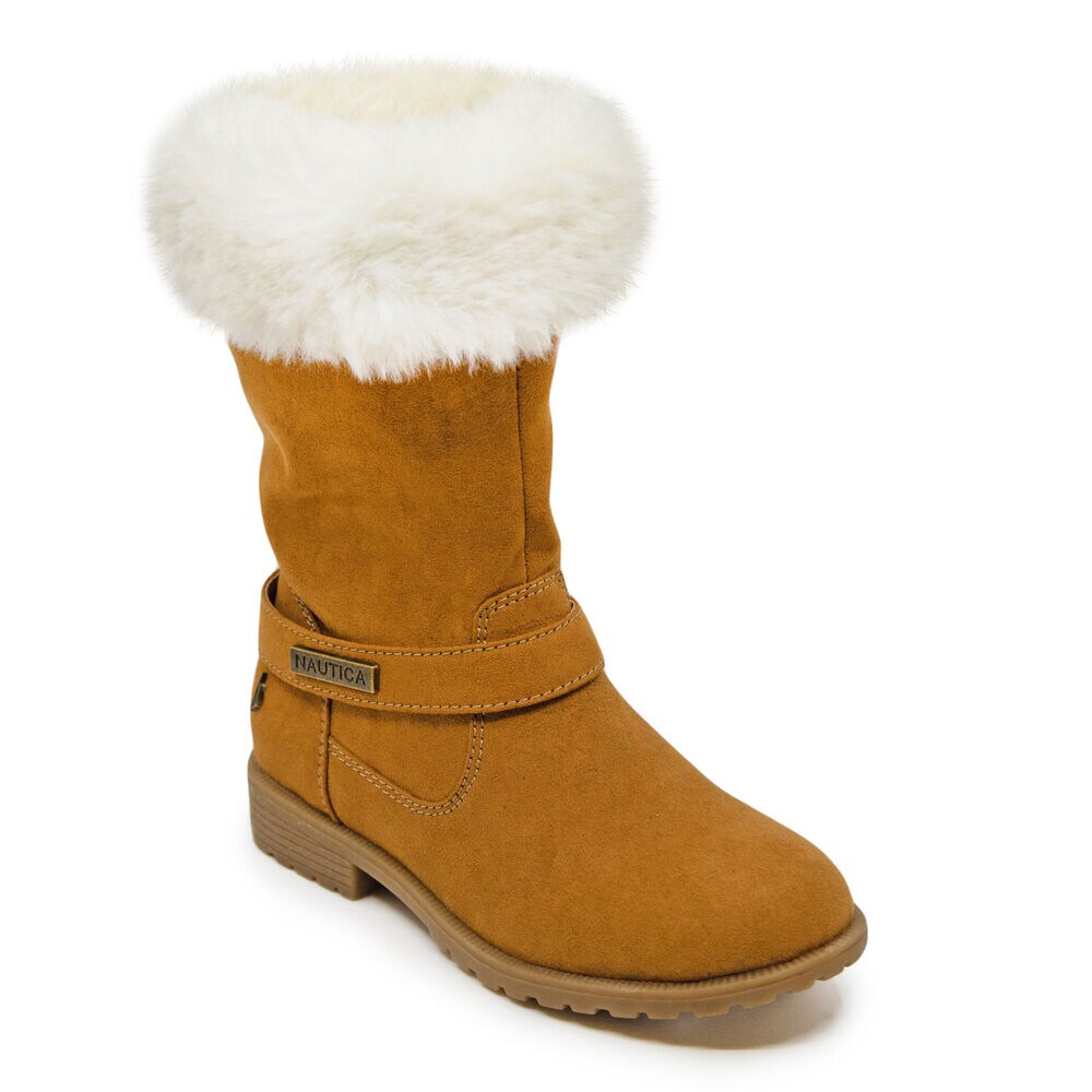 GIRL'S COZY WINTER BOOT,Dark Brown Heather,large