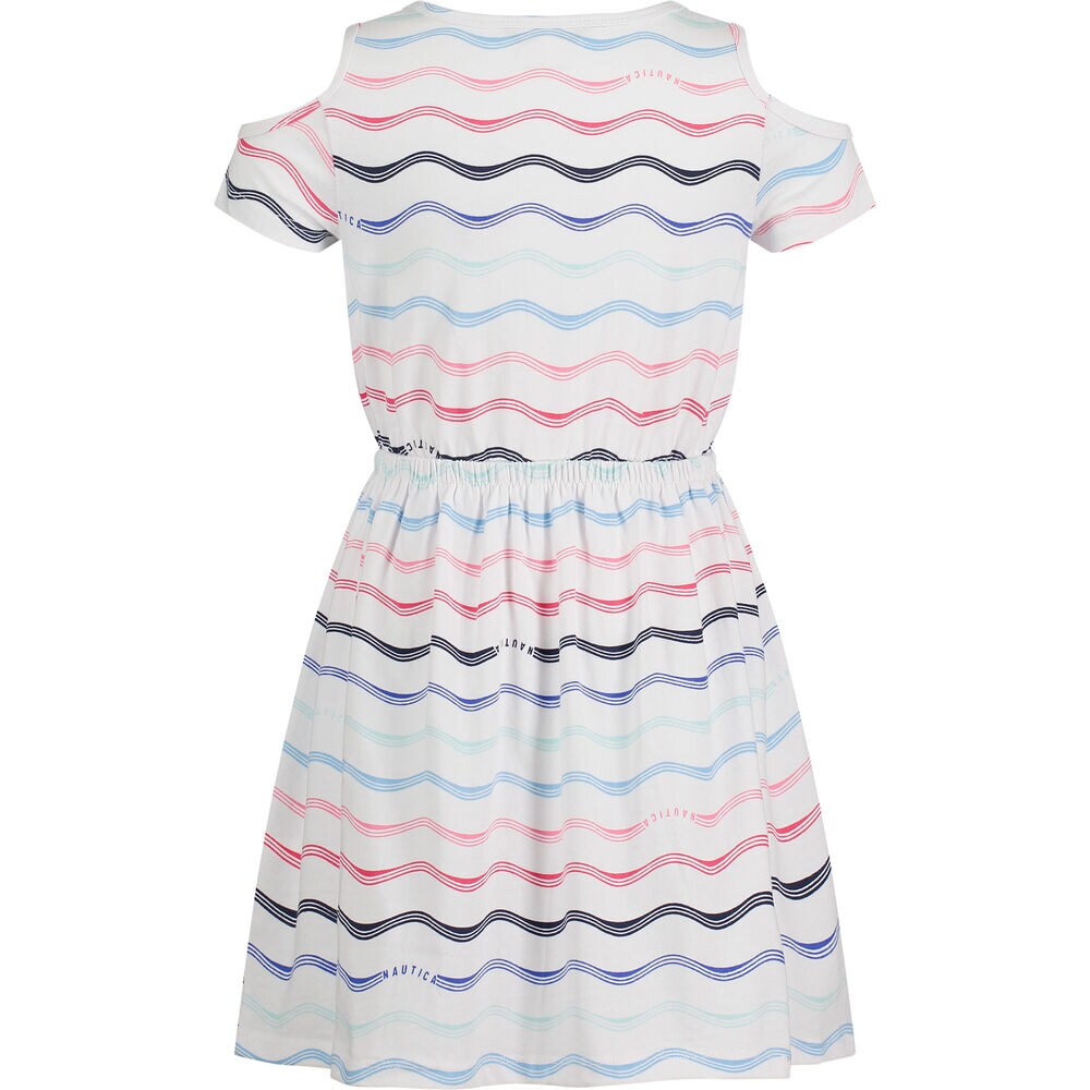 LITTLE GIRLS' MULTI WAVE DRESS (4-6x),Antique White Wash,large