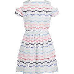 LITTLE GIRLS' MULTI WAVE DRESS (4-6x),Antique White Wash,large