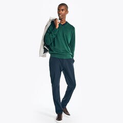 NAVTECH V-NECK SWEATER,Cosmic Fern,large