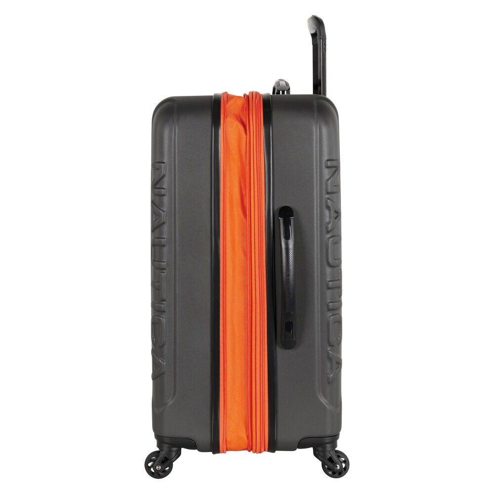 Vernon Bay 20" Hardside Spinner Luggage in Grey/Orange,Grey Heather,large