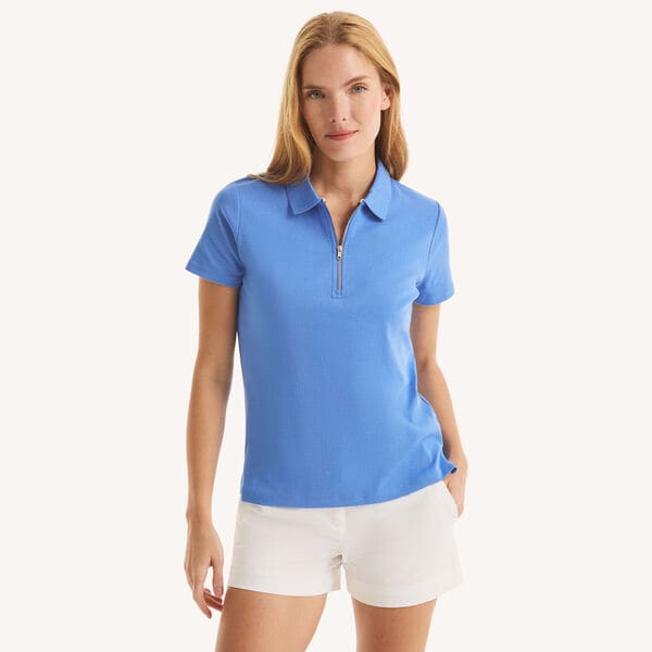 Zip-Up Polo