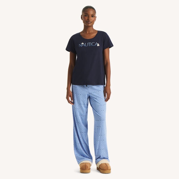 Flower Logo Pajama Set