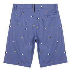 Little Boys' Glen Woven Short in Signal Flag Print (4-7),South Beach Aqua,large