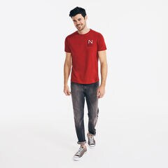 LOGO GRAPHIC T-SHIRT,Nautica Red,large