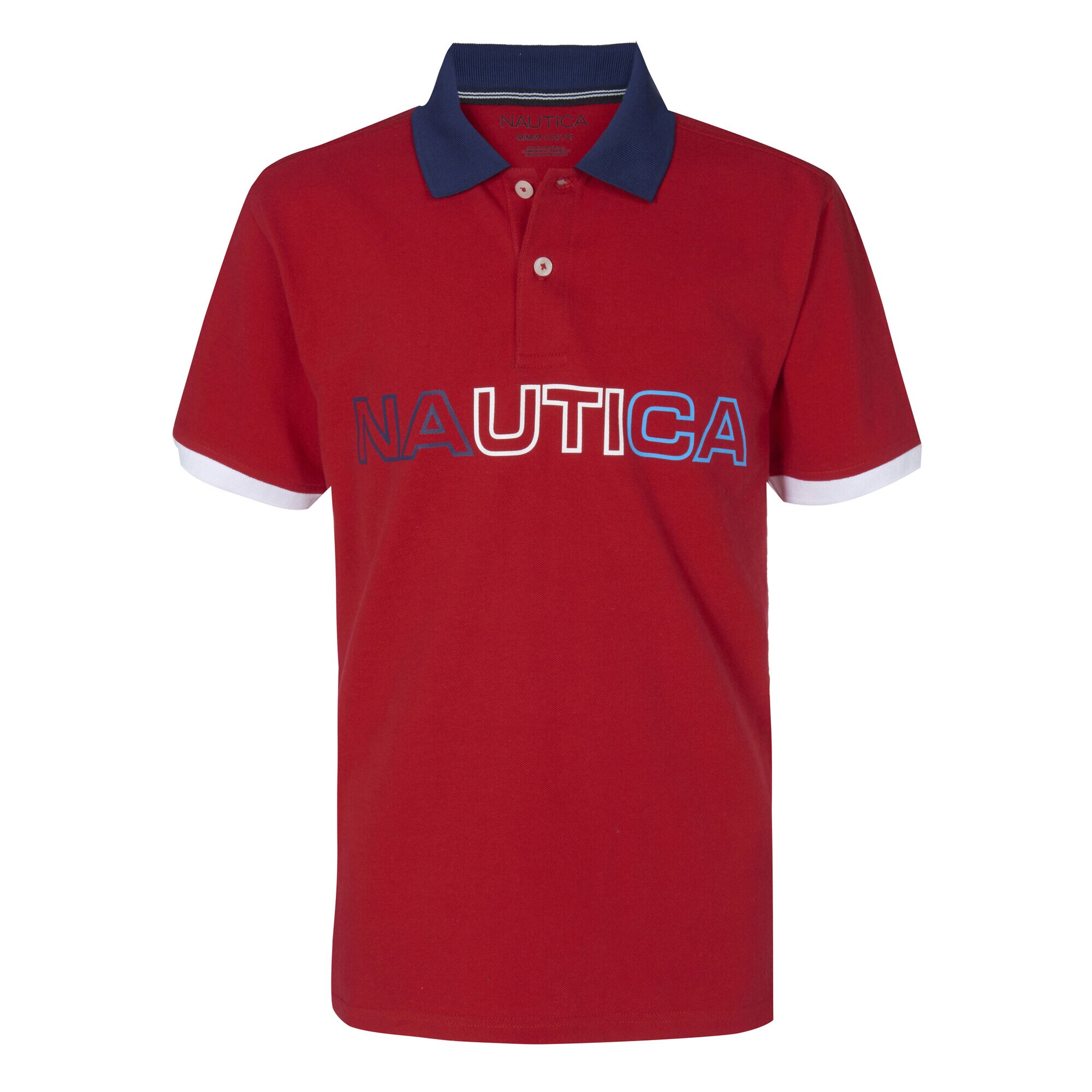 BOYS' RAY MULTICOLOR LOGO POLO (8-20),Melonberry,large