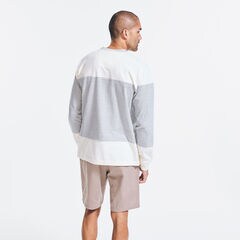 STRIPED LONG-SLEEVE T-SHIRT,Sail Cream,large
