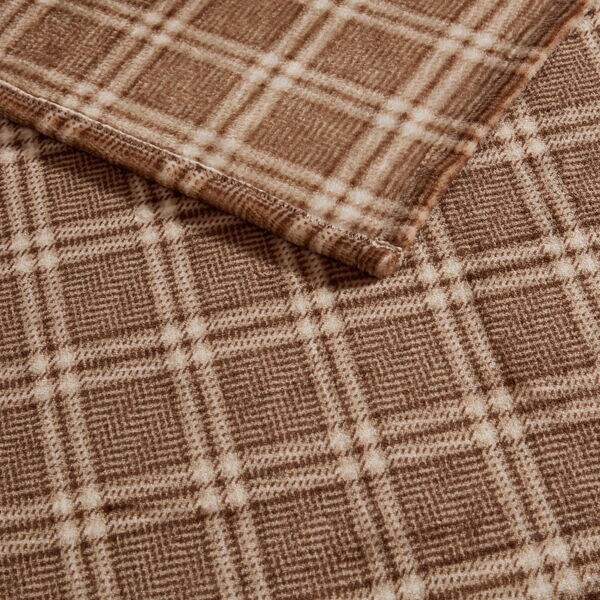 Declan Beige Plaid King Blanket