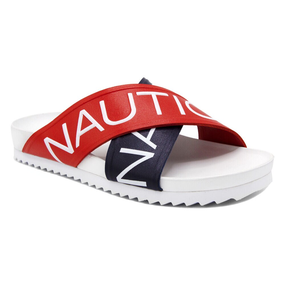 DECK SLIDE SANDAL,Nautica Red,large