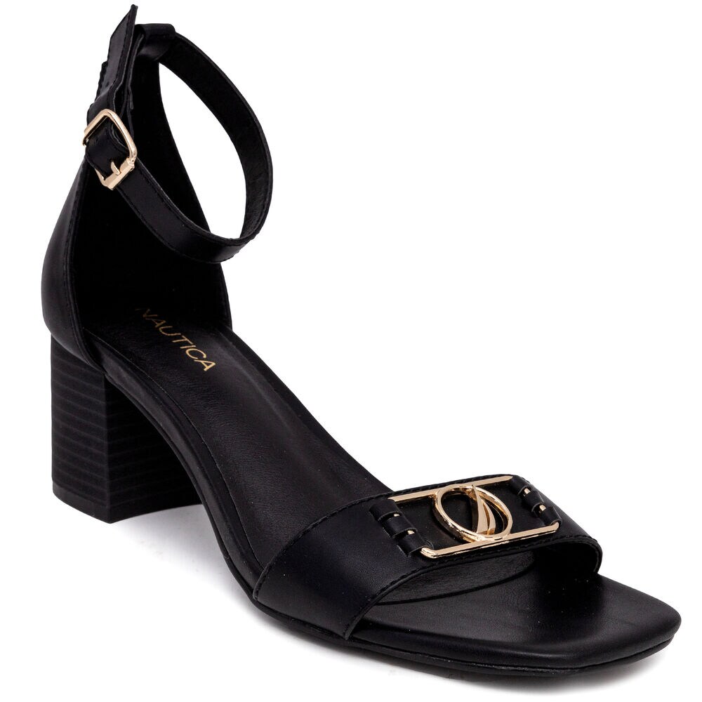 Block Heel Sandal,Black,large
