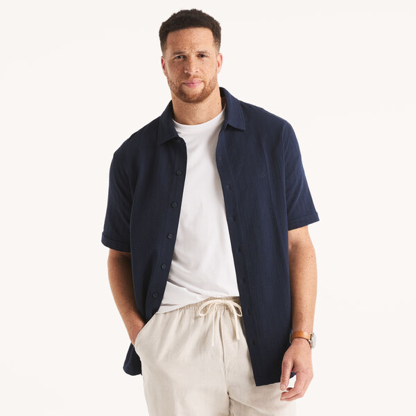 Big & Tall Classic Fit Seersucker Polo