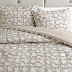 Bayport Floral Beige King Comforter-Sham Set,Taupe,large