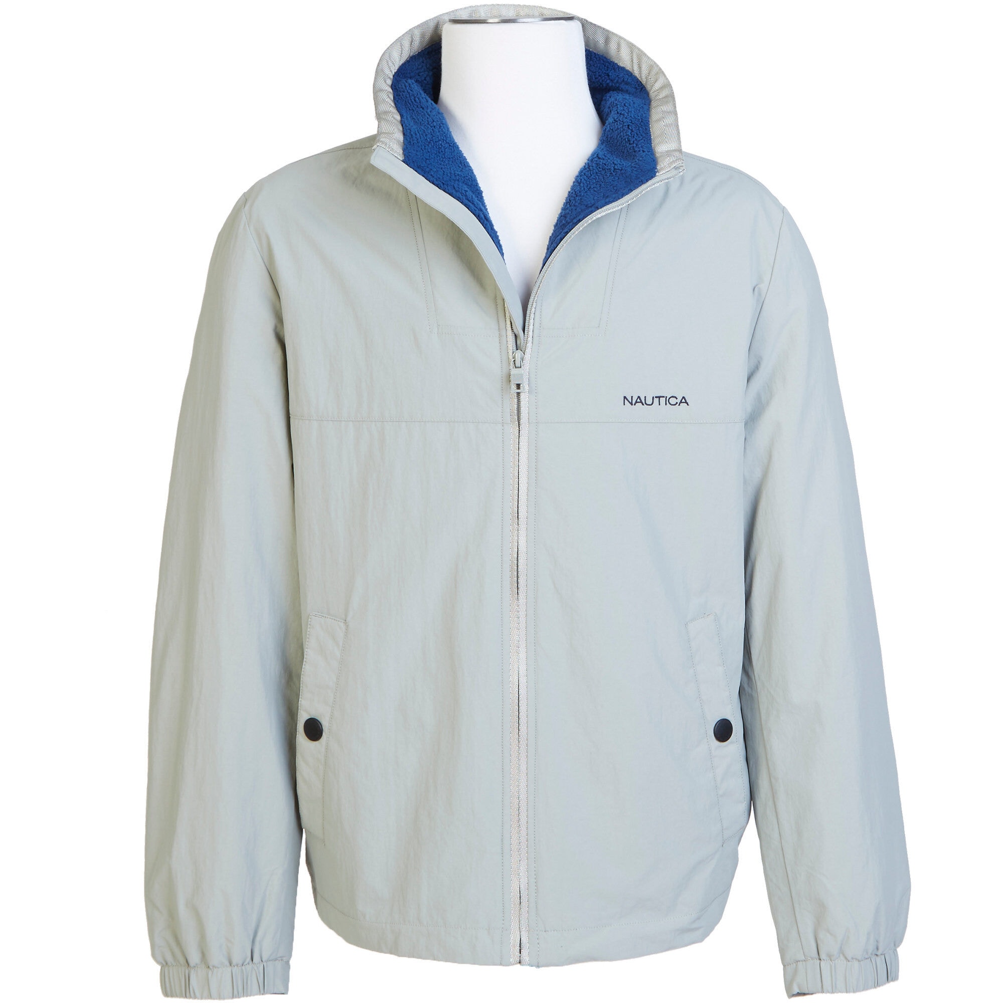 Sherpa Lined Bomber Jacket,Grey Heather,large