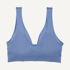 Ribbed Seamless Bra, 3-Pack,Angel Blue,large
