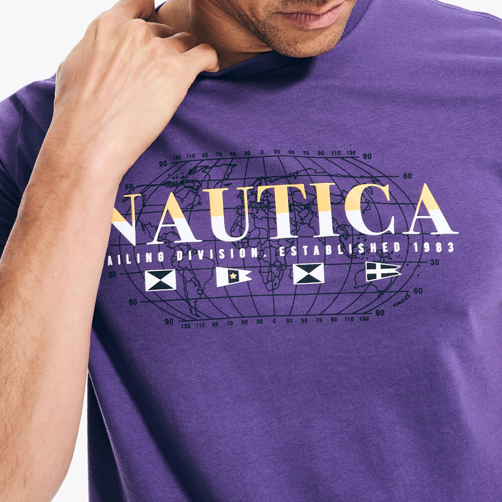 Sustainably Crafted Sailing Division Graphic T-Shirt,Gold Finch,large