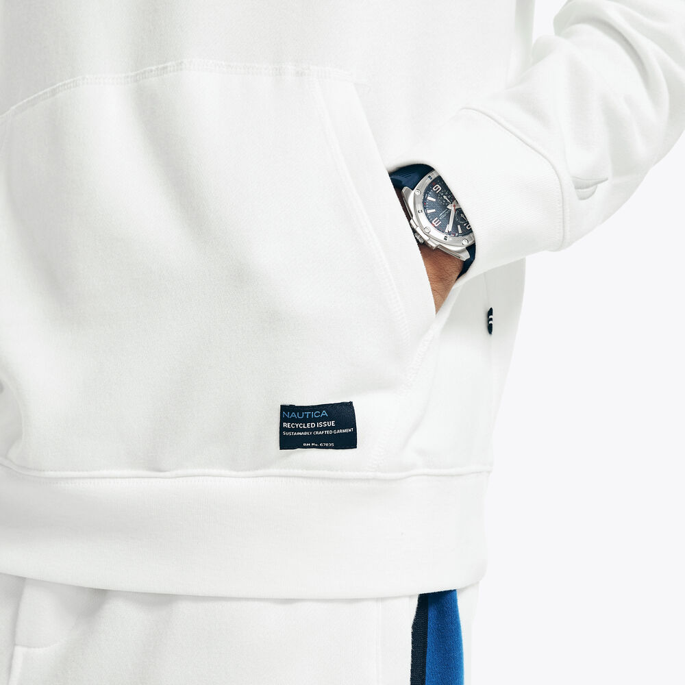 FLEECE HOODIE,Sail White,large