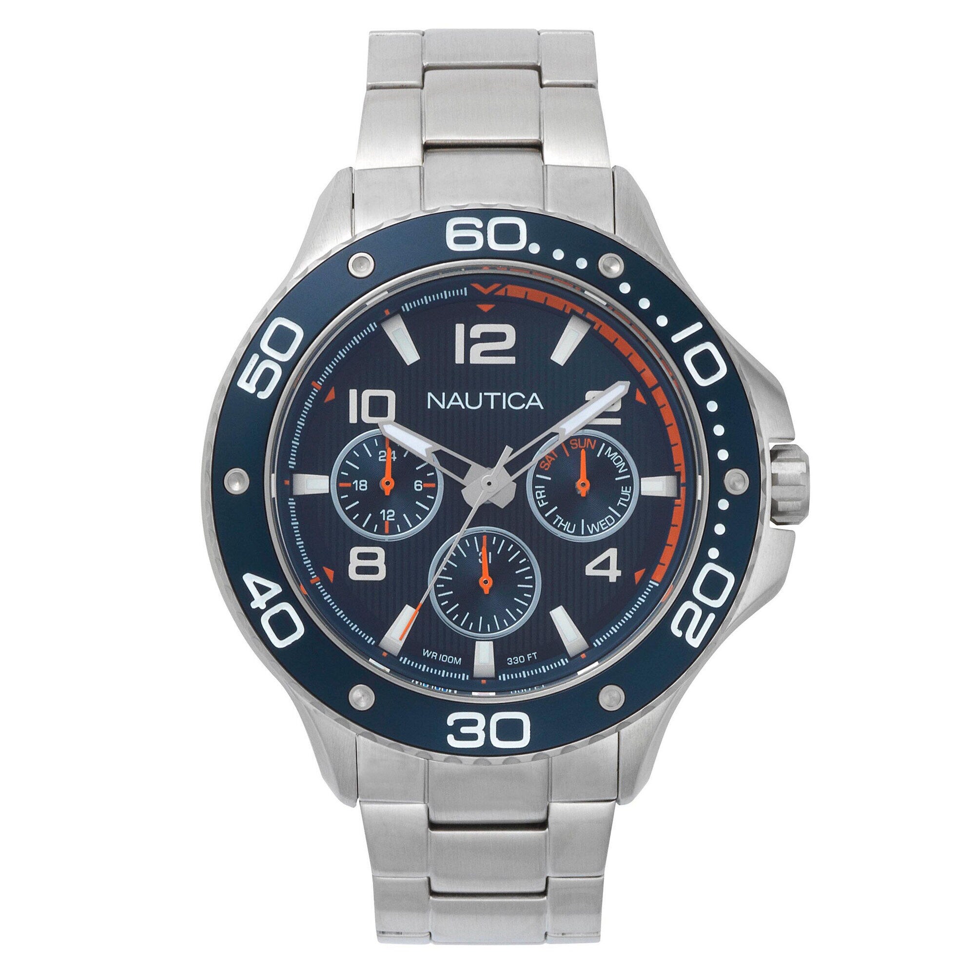 Pier 25 Multifunction Watch,Navy,large