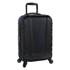 Vernon Bay 20" Hardside Spinner Luggage in Black/Cobalt,True Black,large