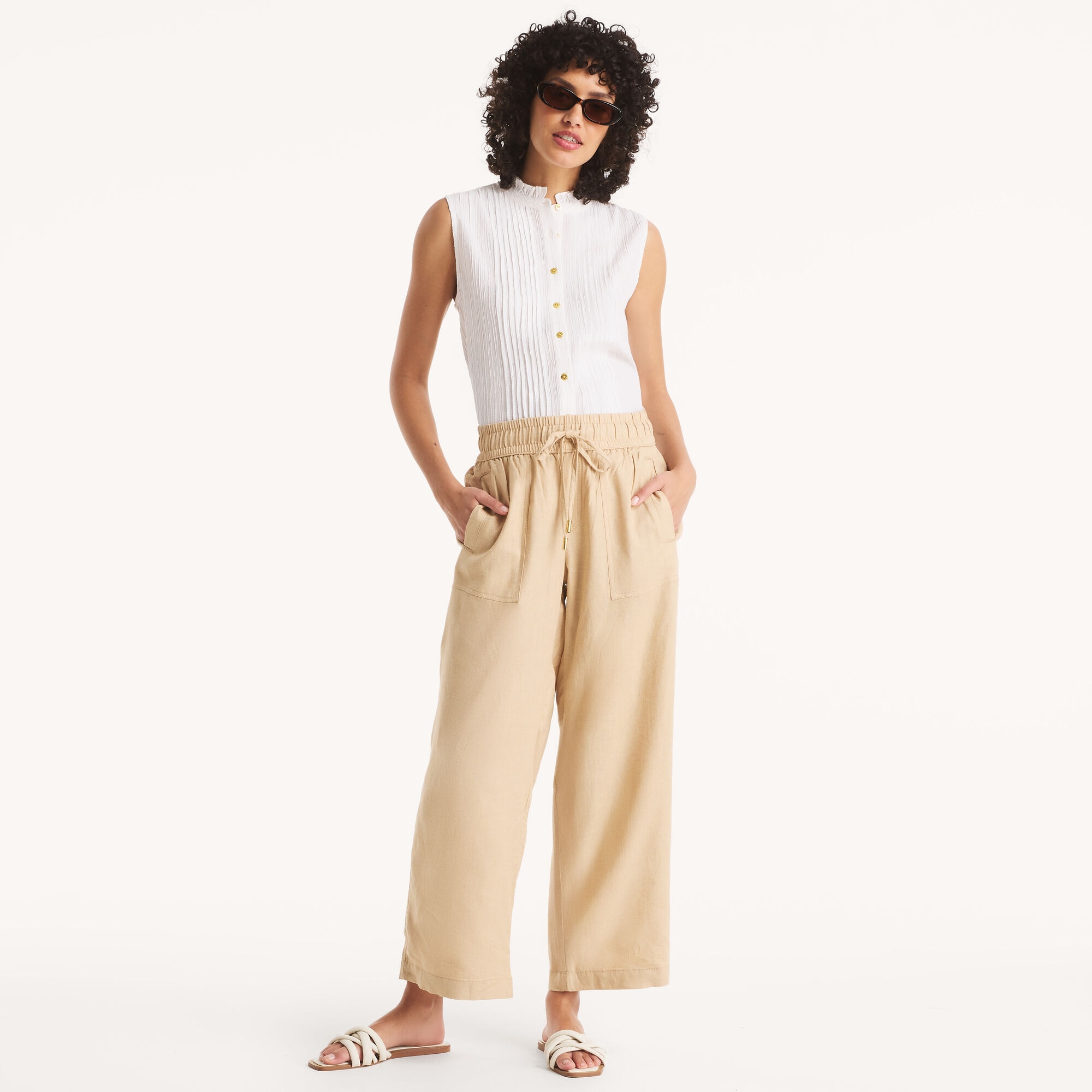 Linen Pant,Boathouse Brown,large