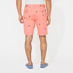 10" BIG & TALL CLASSIC FIT CRAB AND LOBSTER PRINT SHORT,Spiced Coral,large