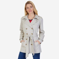 Double-Breasted Trench Coat with Belt,Sandcove,large