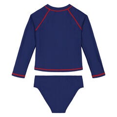 Toddler Girls' Billboard Rash Guard Set (2T-4T),Tropic Wave,large