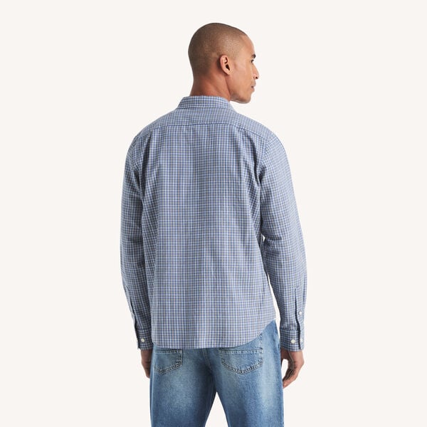 Textured Plaid Shirt 