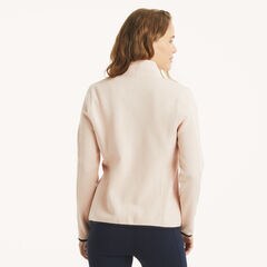Sweater Fleece Jacket,Bow Burgundy,large
