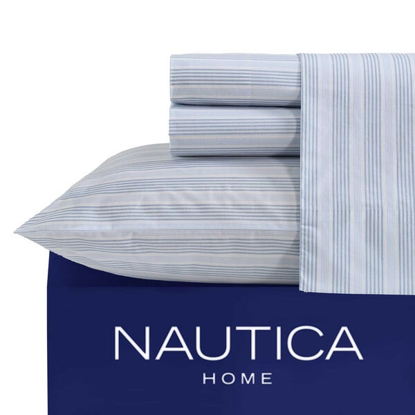 Tayleur Stripe Blue Queen Sheet Set