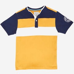Boys' Color Block Henley (8-16),Coral Sands,large