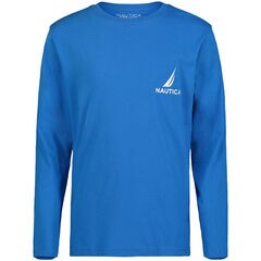 Toddler Boys' Vintage Boat Graphic Long-Sleeve T-Shirt (2T-4T),Chrome Blue,large