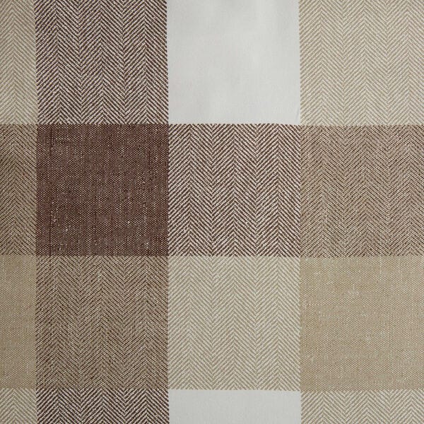 Peyton Beige Plaid King Comforter Set
