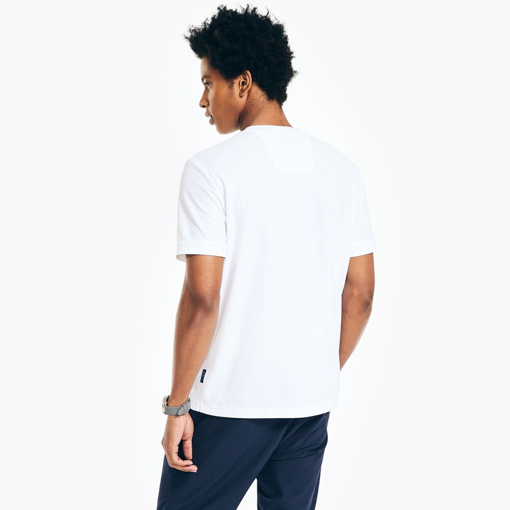 NAVTECH SUSTAINABLY CRAFTED LOGO T-SHIRT,Bright White,large