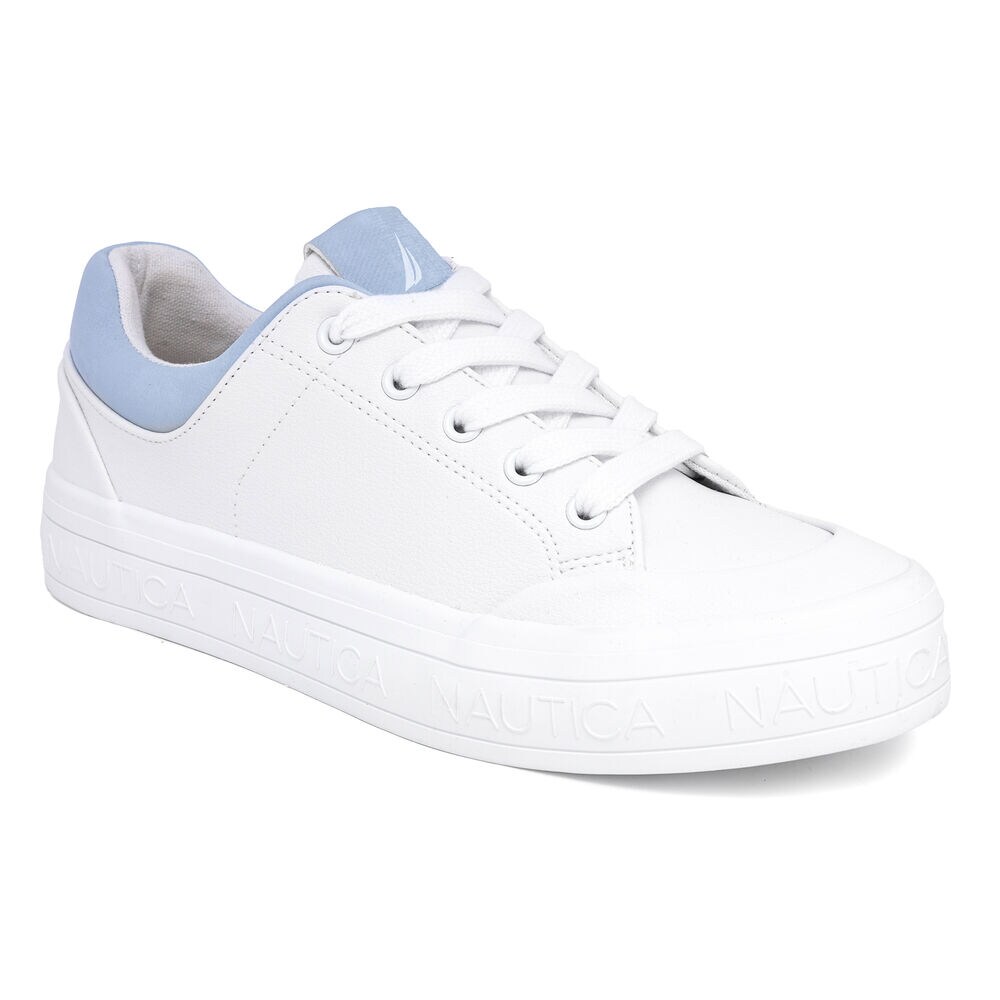 Logo Lace-Up Sneaker,Bright White,large