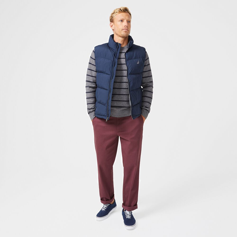 QUILTED TEMPASPHERE VEST,Navy,large