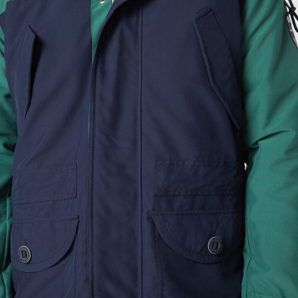 NAUTICA JEANS CO. HOODED FIELD JACKET,Navy,large