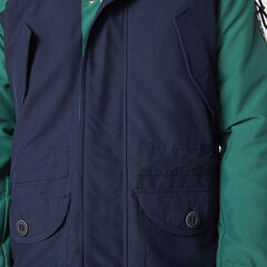 NAUTICA JEANS CO. HOODED FIELD JACKET,Navy,large