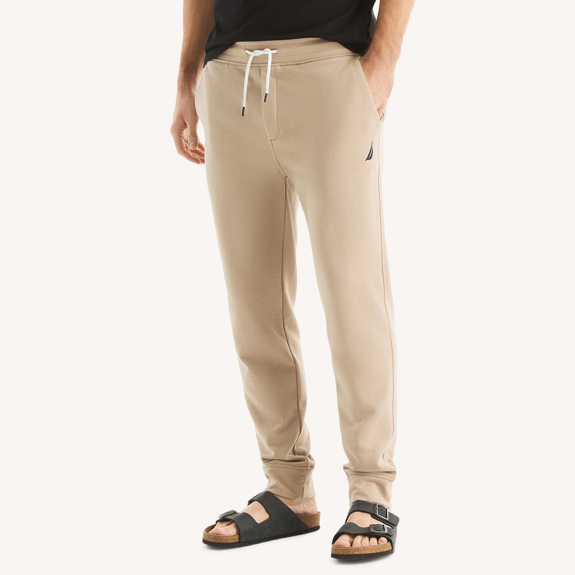 Fleece Jogger,Pale Taupe,large