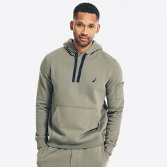 UTILITY POCKET HOODIE,Hillside Olive,large