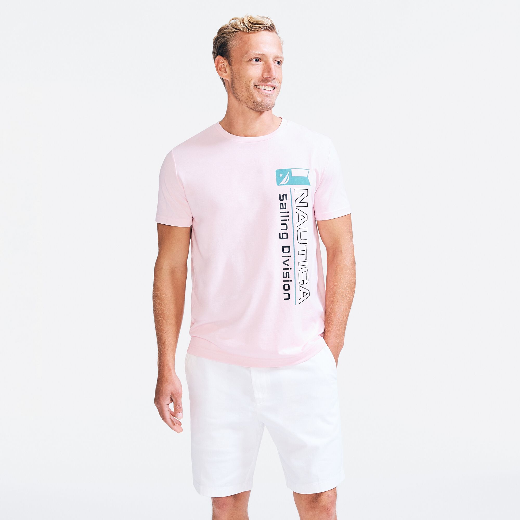 SUSTAINABLY CRAFTED SAILING DIVISION GRAPHIC T-SHIRT,Pale Orchid,large