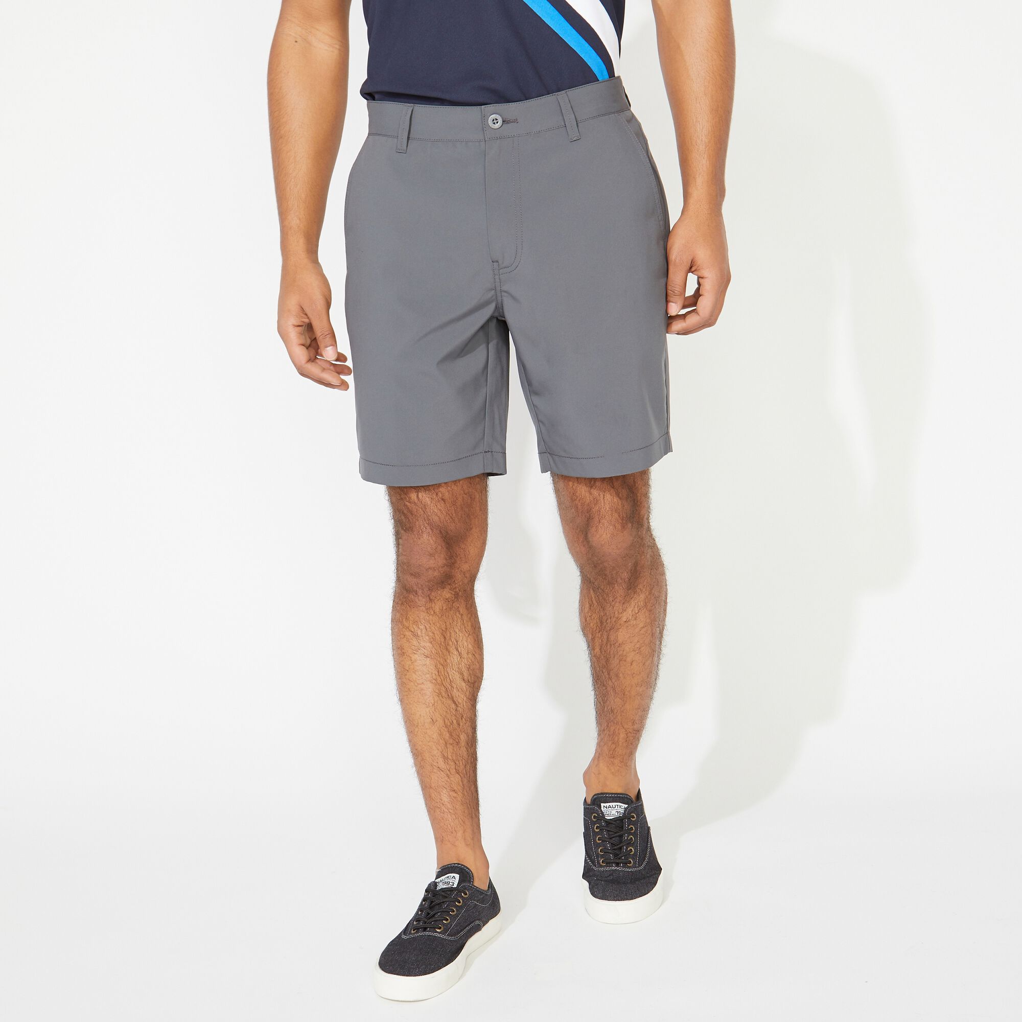 8.5" CLASSIC FIT NAVTECH GOLF SHORT,Grey Carbon,large