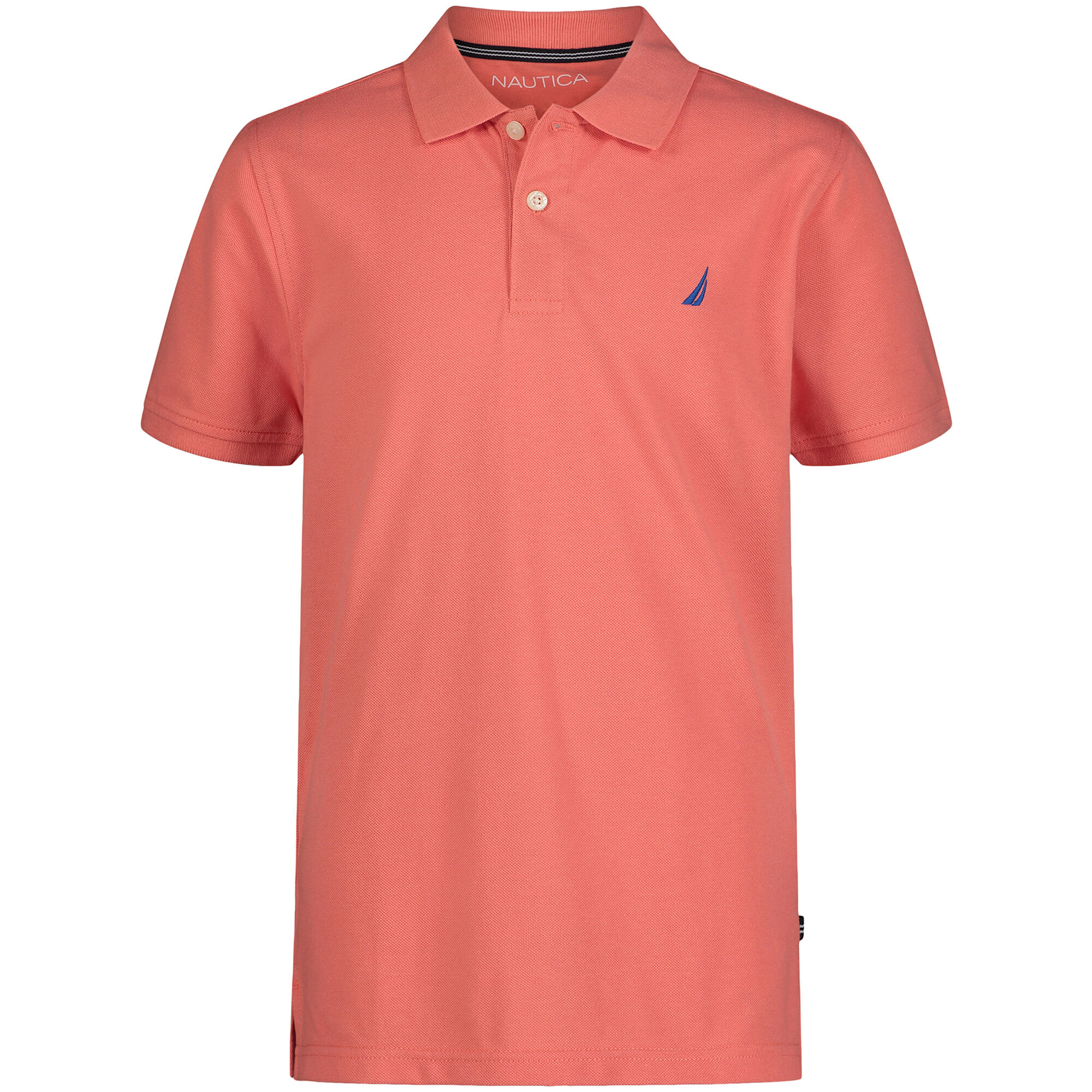 Boys' Solid Polo (8-20),Buoy Red,large