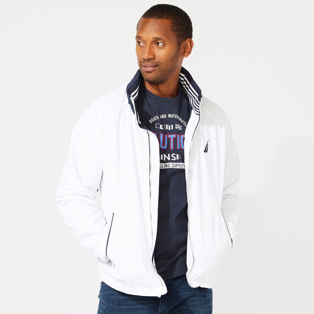 LOGO BOMBER JACKET,Bright White,large