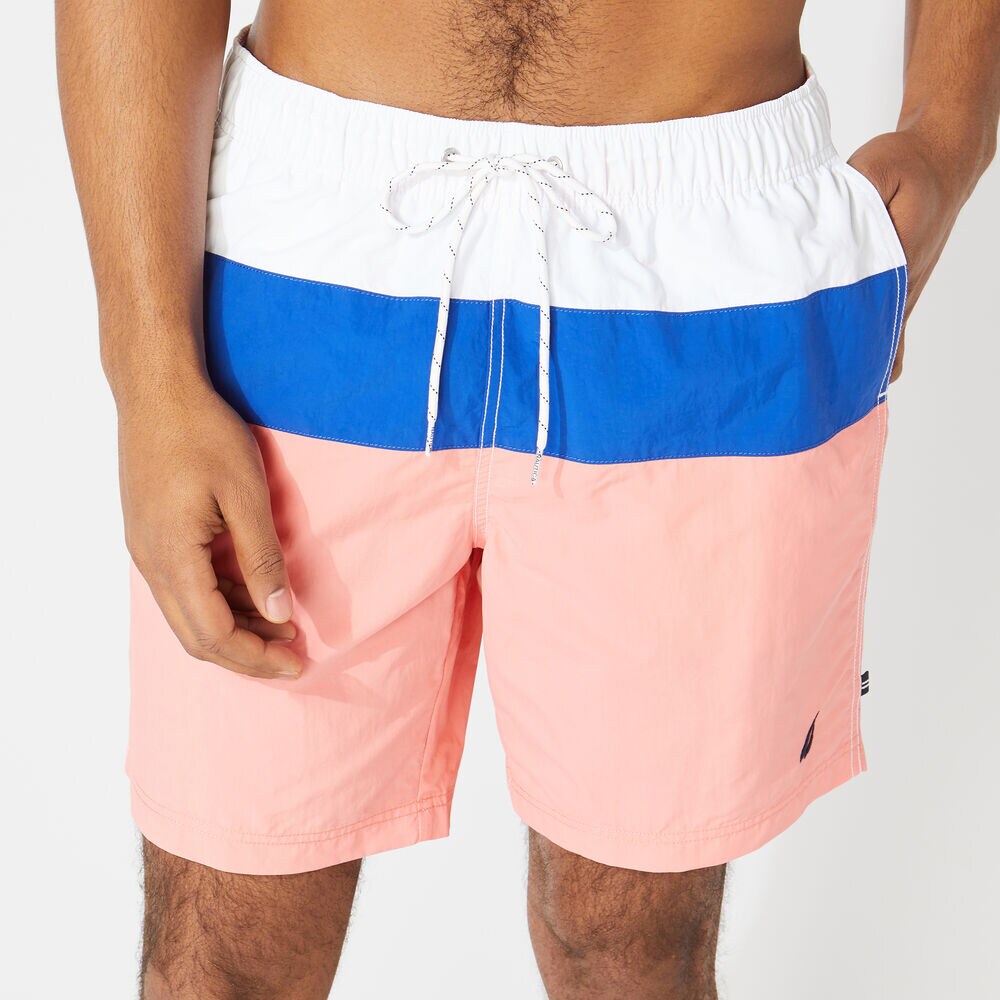 8" COLORBLOCK QUICK-DRY SWIM,Pale Coral,large