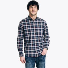 Sustainably Crafted Plaid Shirt,Griffin Grey,large