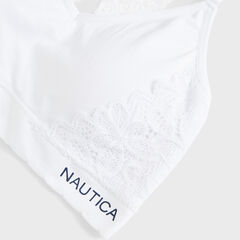 EMBROIDERED LACE BRA, 2-PACK,Navy,large