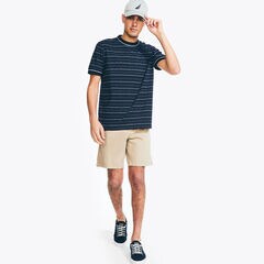 Big & Tall Printed Crewneck T-Shirt,Navy,large